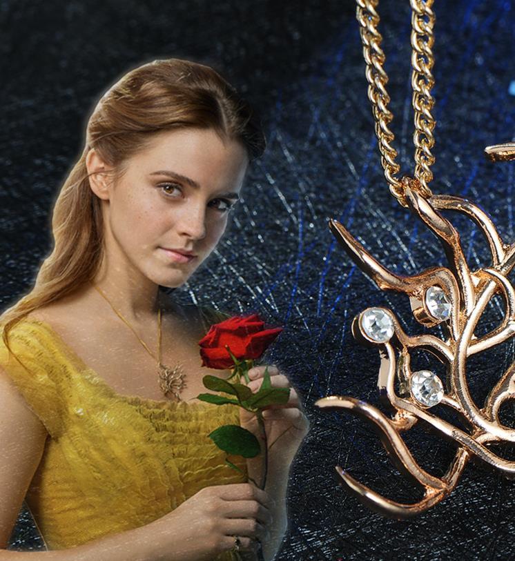 Disney Beauty And The Beast Story Frame Belle Necklace | Hot Topic